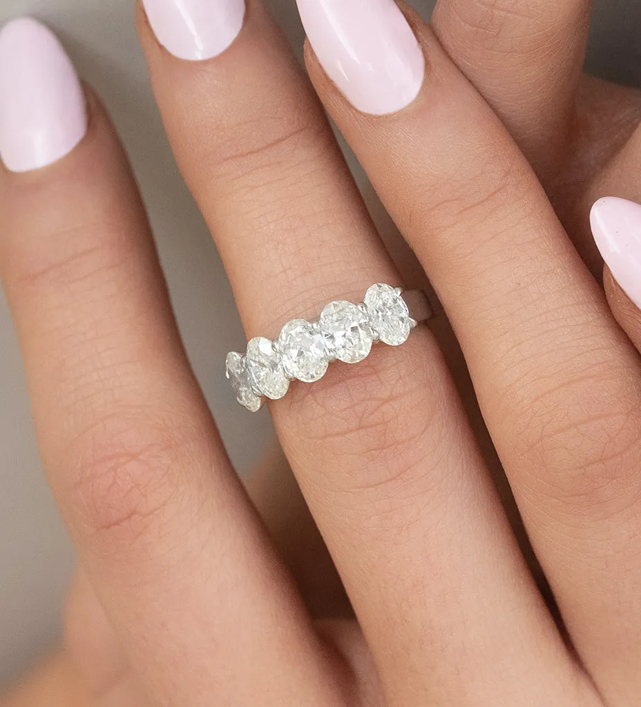 Oval Five Stone Ring