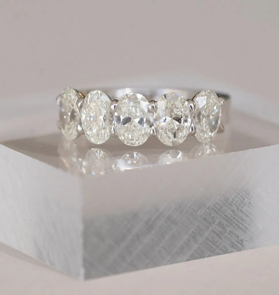 Oval Five Stone Ring