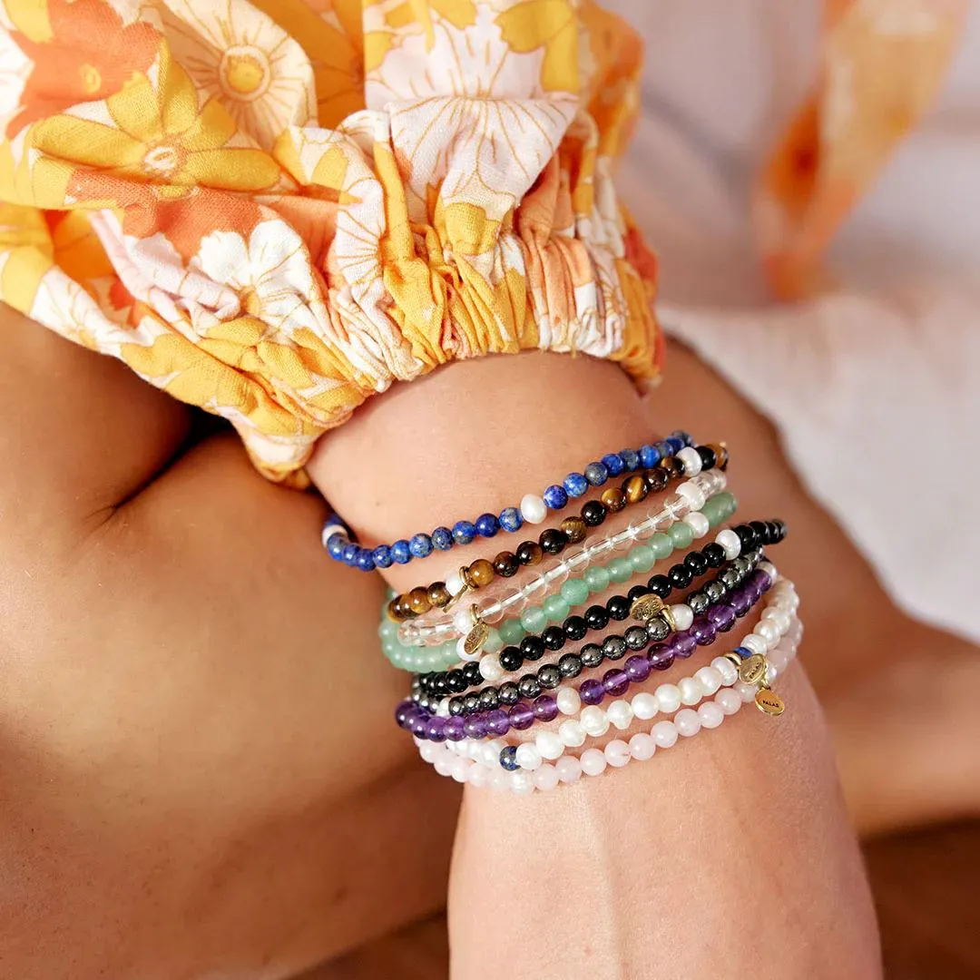 PALAS Onyx & Pearl Propensity Gem Bracelet