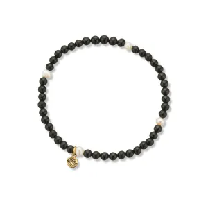 PALAS Onyx & Pearl Propensity Gem Bracelet
