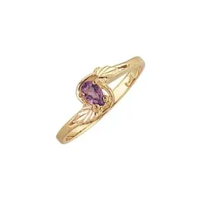 Pear Cut Amethyst II - Black Hills Gold Ladies Ring