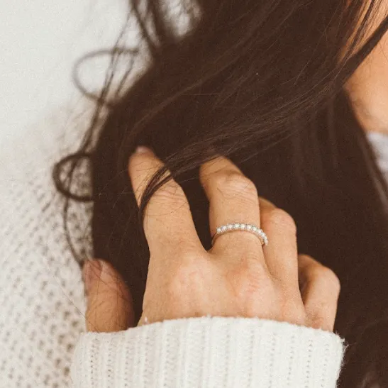 Pearl Eternity Ring