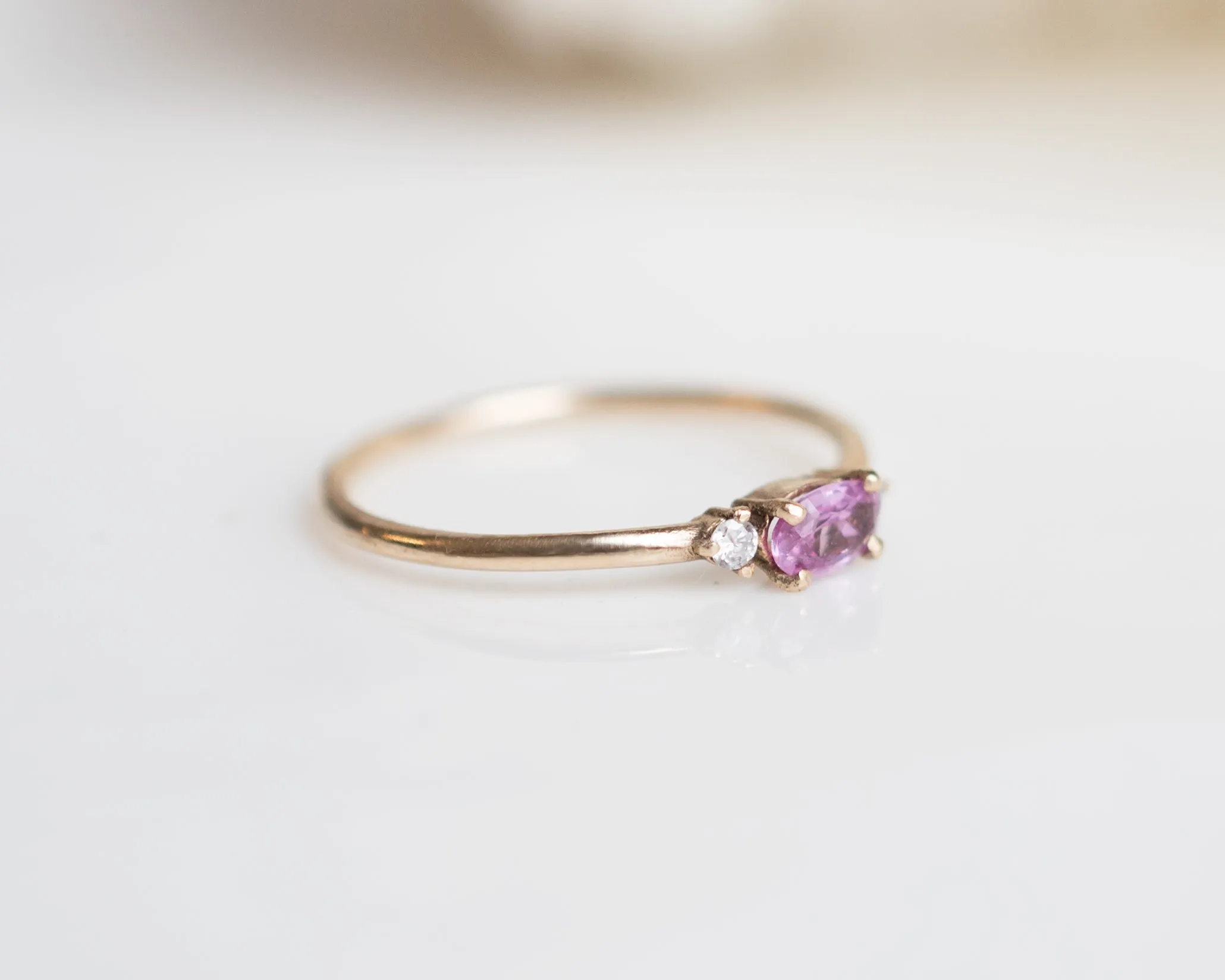 Pink Sapphire Ring