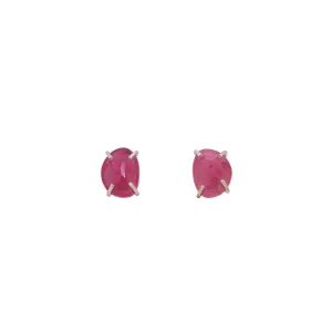 Pink Sapphire Studs