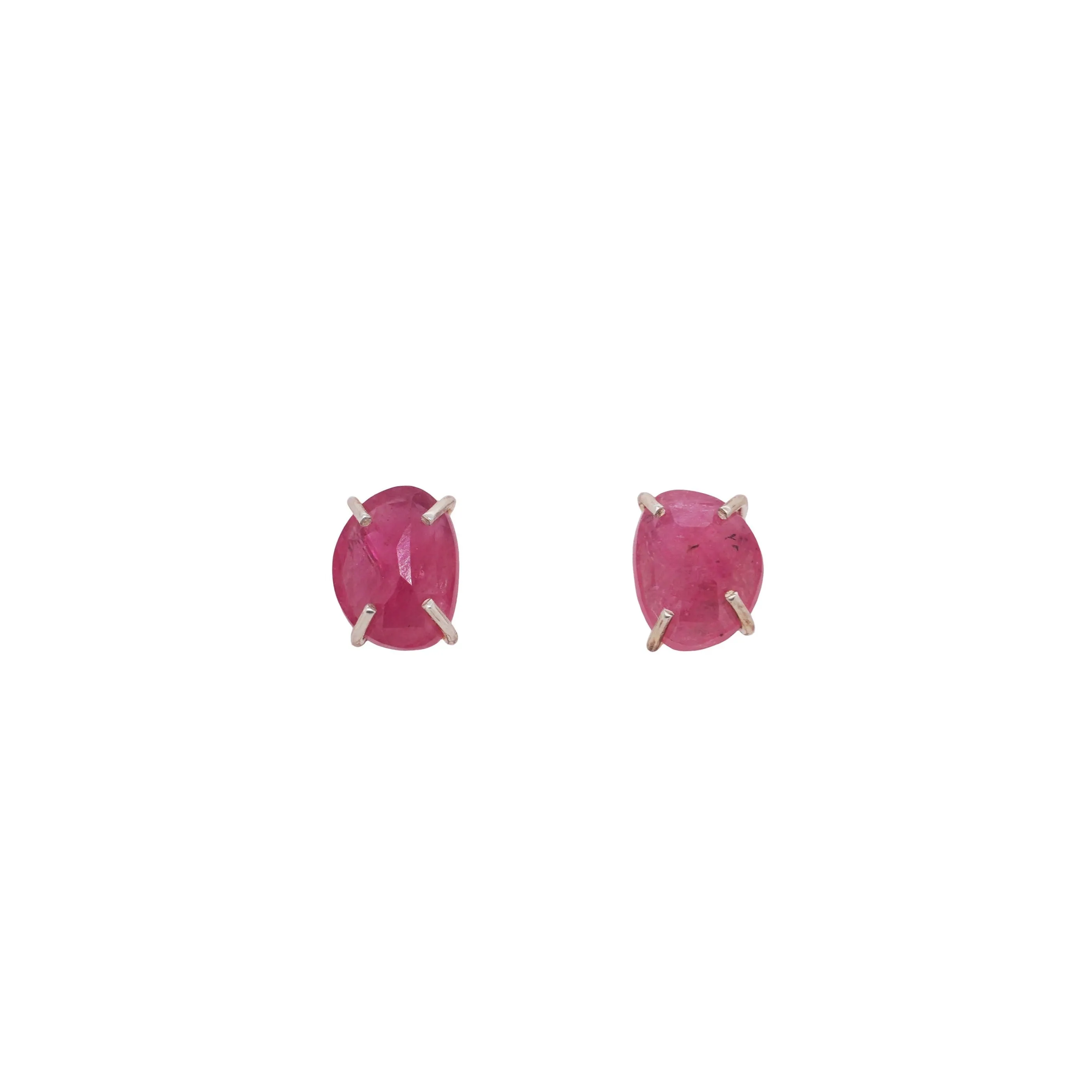 Pink Sapphire Studs