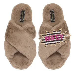 Pink Wifey Classic Slipper Toffee
