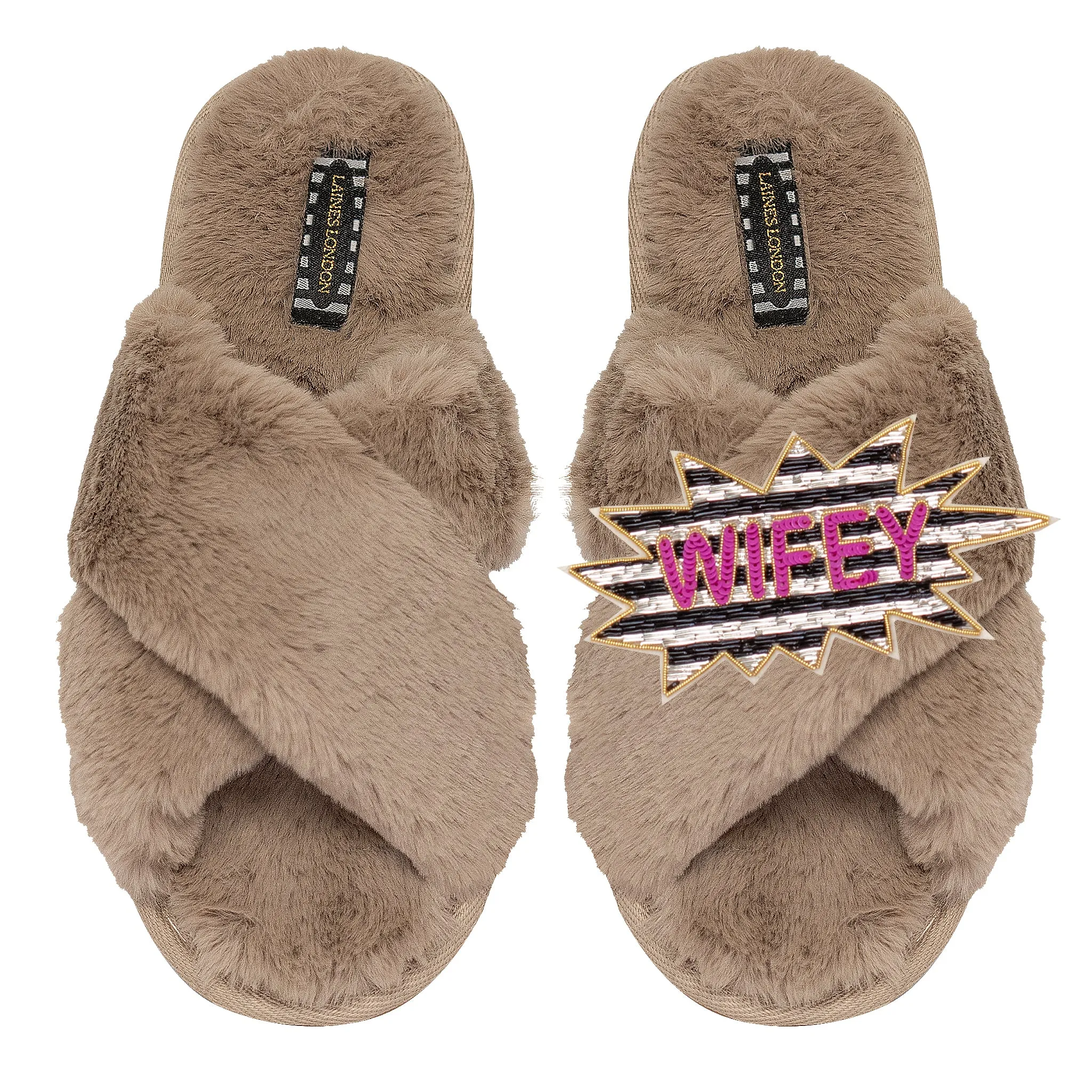 Pink Wifey Classic Slipper Toffee