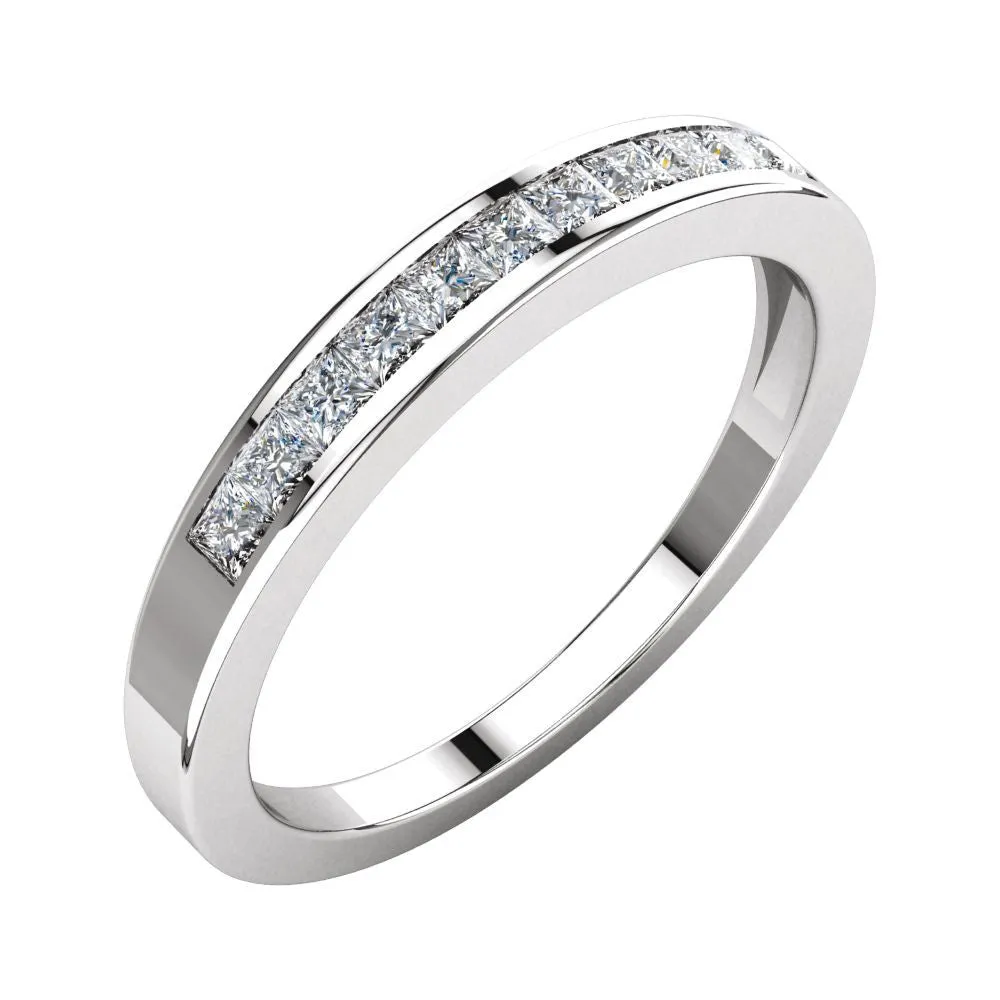 Platinum 1/3 CTW Diamond Anniversary Band Size 6
