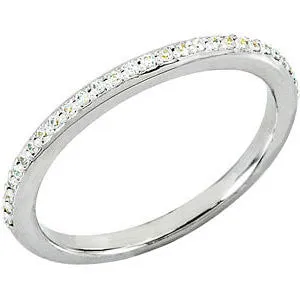 Platinum 1/6 CTW Diamond Band, Size 7