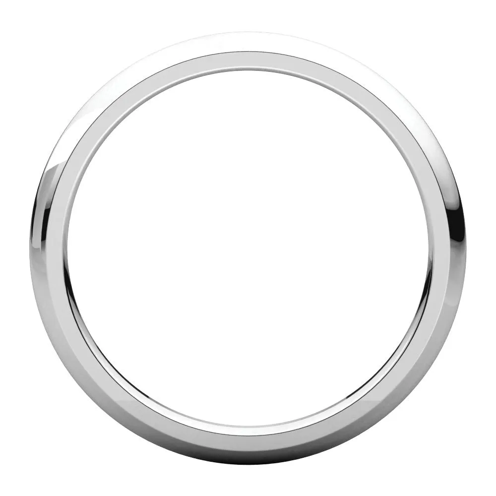 Platinum 2mm Comfort Fit Band, Size 10