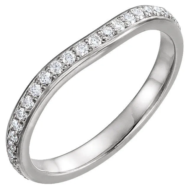 Platinum 3/8 CTW Diamond Eternity Band , Size 7