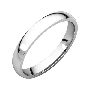 Platinum 3mm Light Comfort Fit Band, Size 5