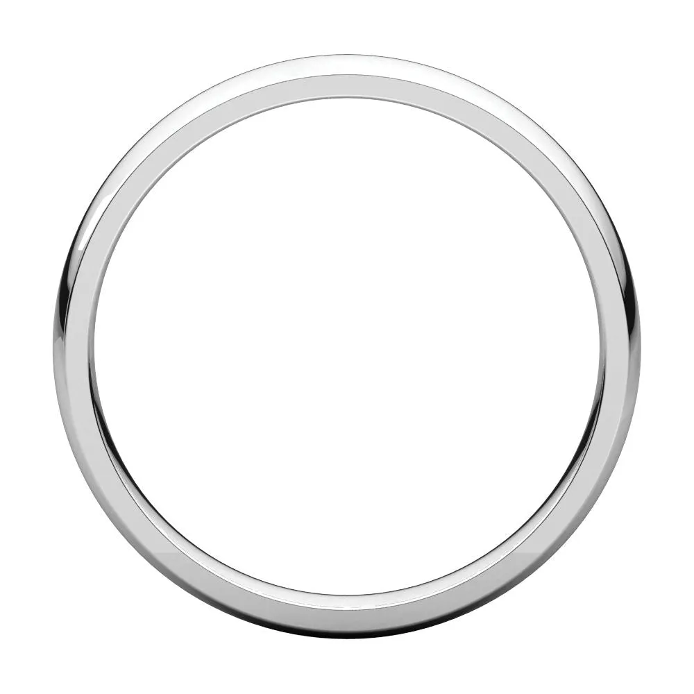Platinum 3mm Light Comfort Fit Band, Size 5