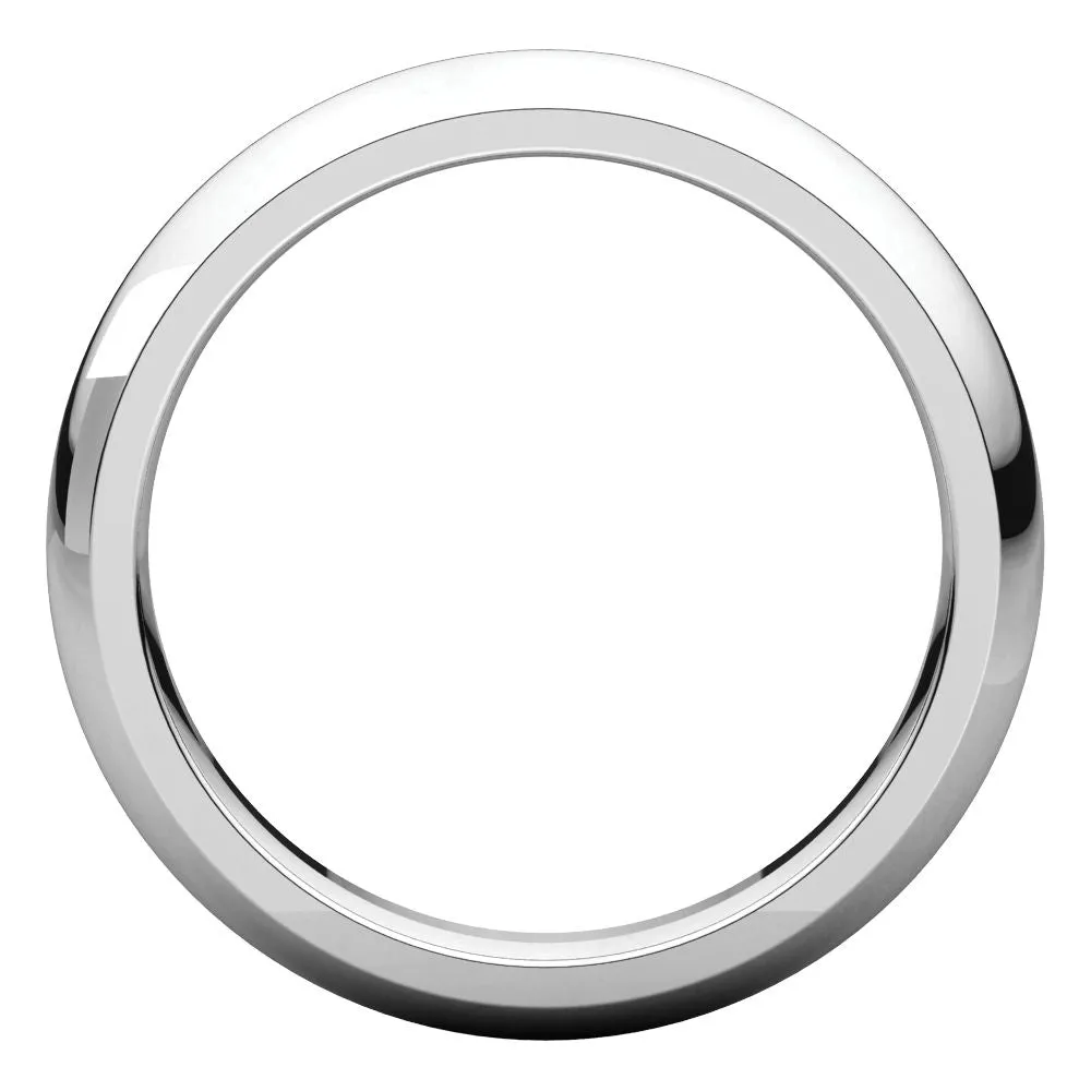 Platinum 4mm Comfort Fit Band, Size 4
