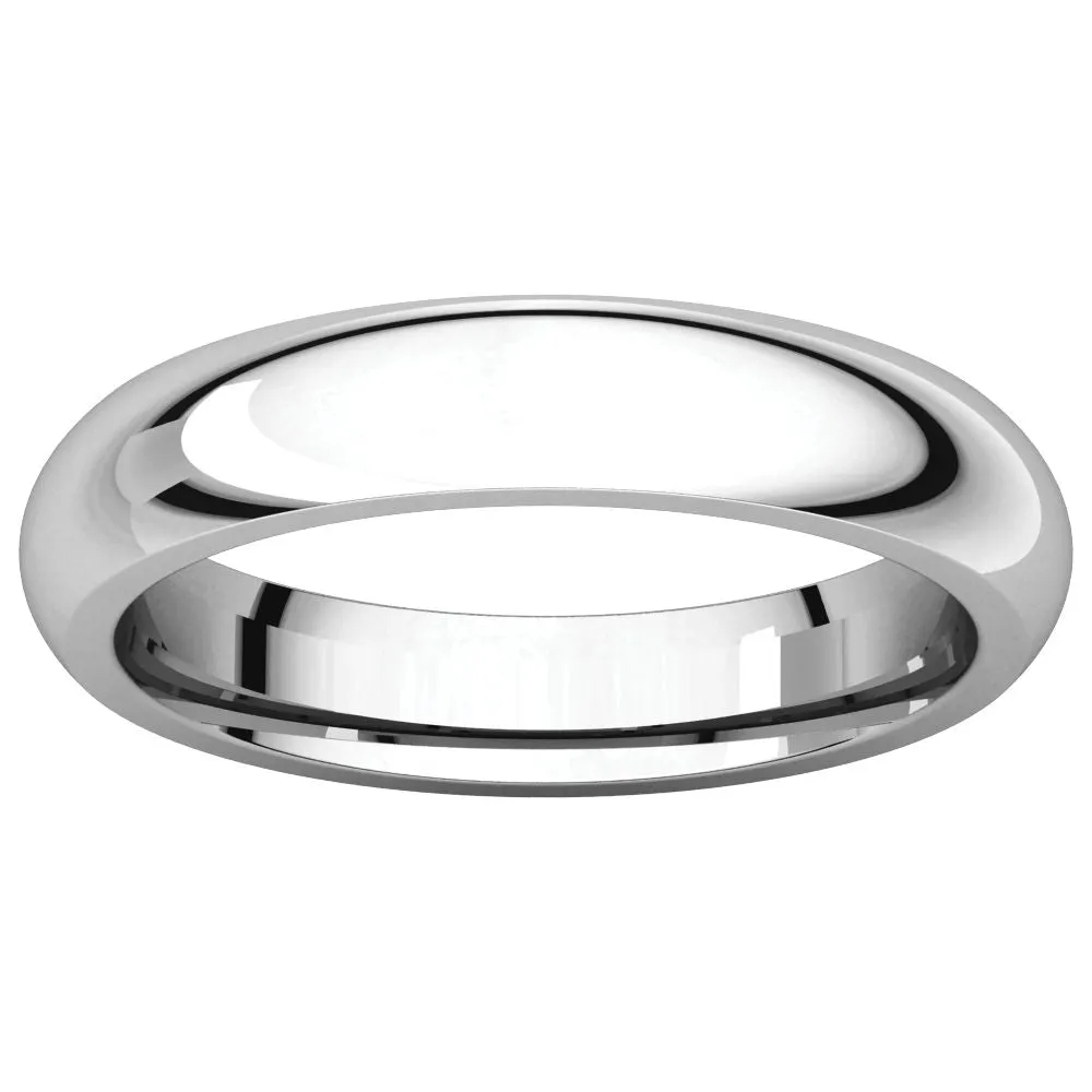 Platinum 4mm Comfort Fit Band, Size 6