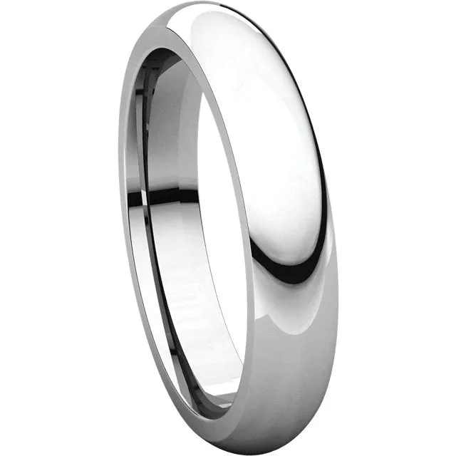 Platinum 4mm Comfort Fit Band, Size 6