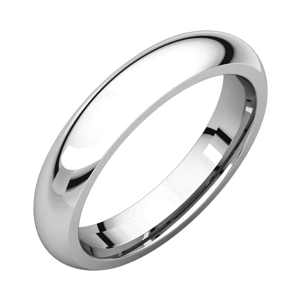 Platinum 4mm Comfort Fit Band, Size 6