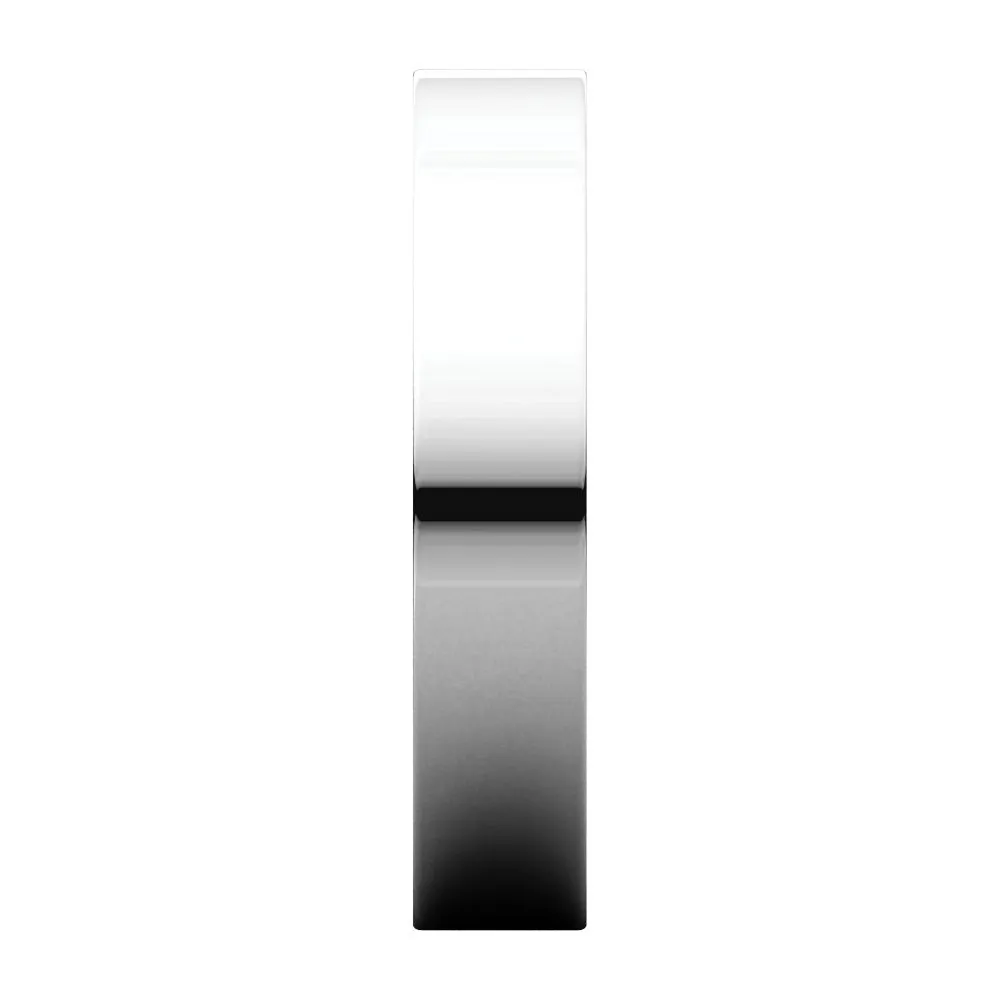 Platinum 4mm Flat Band, Size 10