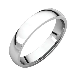 Platinum 4mm Light Comfort Fit Band, Size 9.5