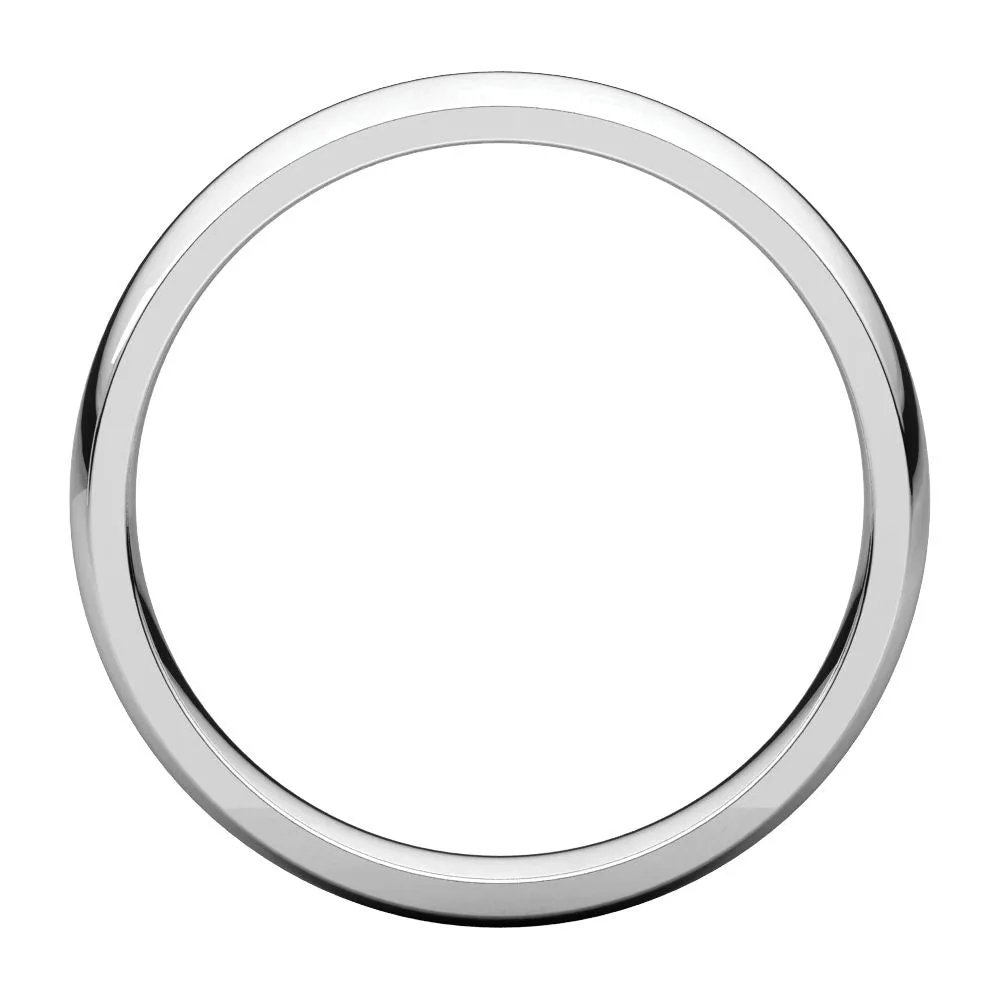 Platinum 4mm Light Comfort Fit Band, Size 9.5