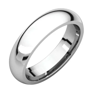 Platinum 5mm Comfort Fit Band, Size 9