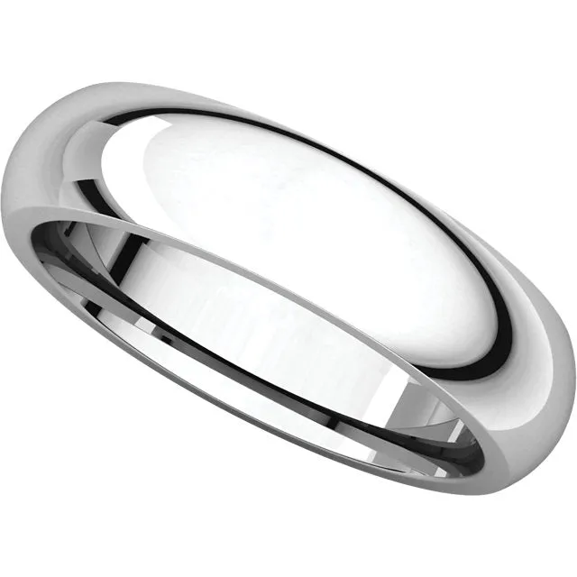 Platinum 5mm Comfort Fit Band, Size 9