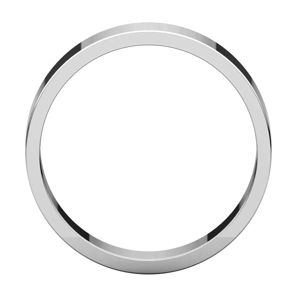 Platinum 5mm Flat Band, Size 11