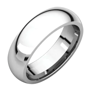 Platinum 6mm Comfort Fit Band, Size 5