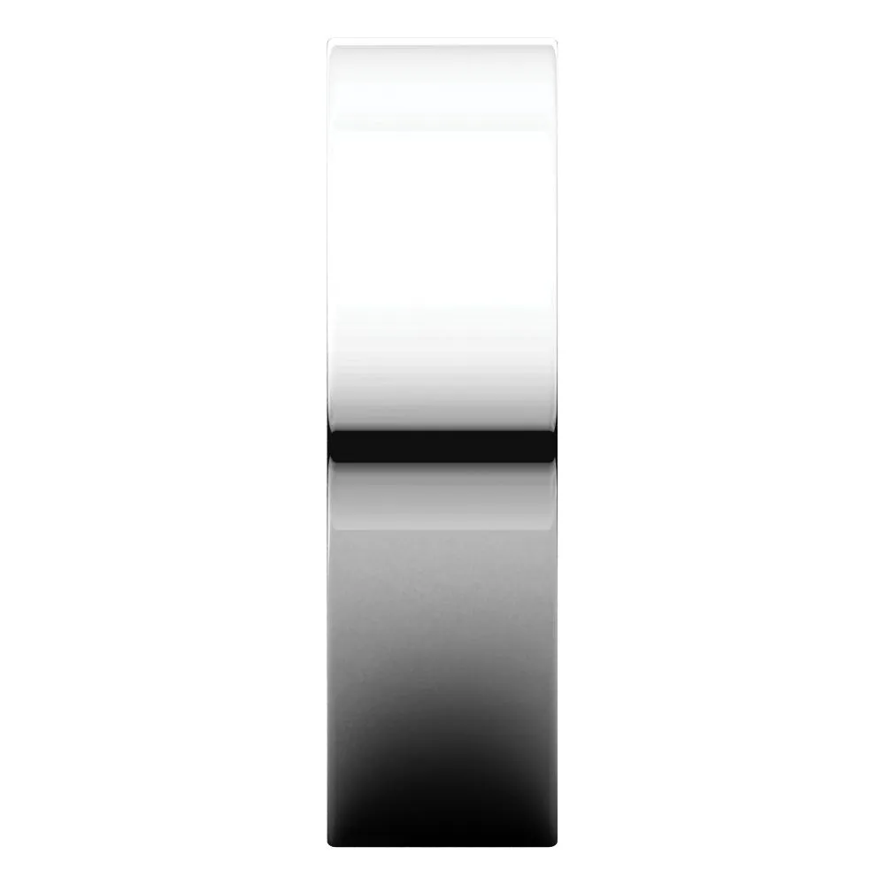 Platinum 6mm Flat Comfort Fit Band, Size 10.5