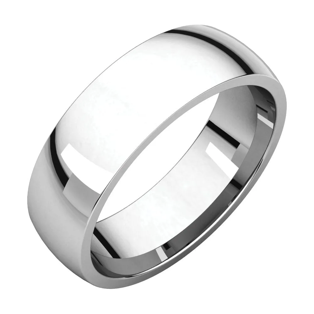 Platinum 6mm Light Comfort Fit Band, Size 7