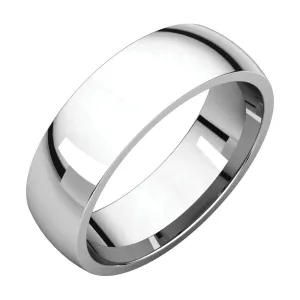 Platinum 6mm Light Comfort Fit Band, Size 7
