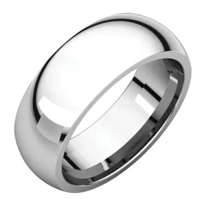 Platinum 7mm Comfort Fit Band, Size 7