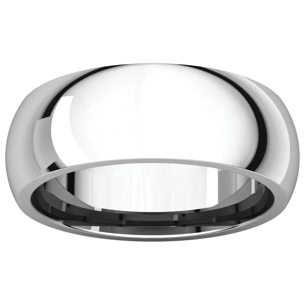 Platinum 7mm Comfort Fit Band, Size 7
