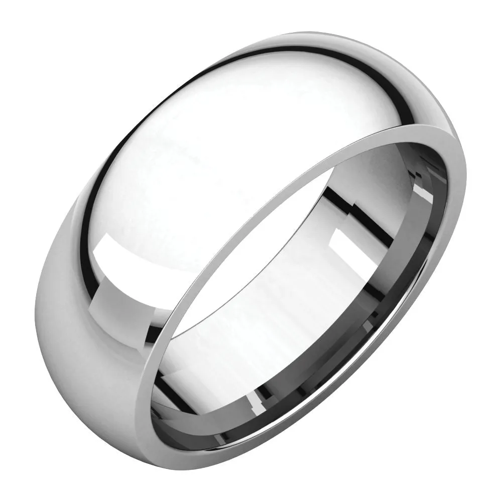 Platinum 7mm Comfort Fit Band, Size 7