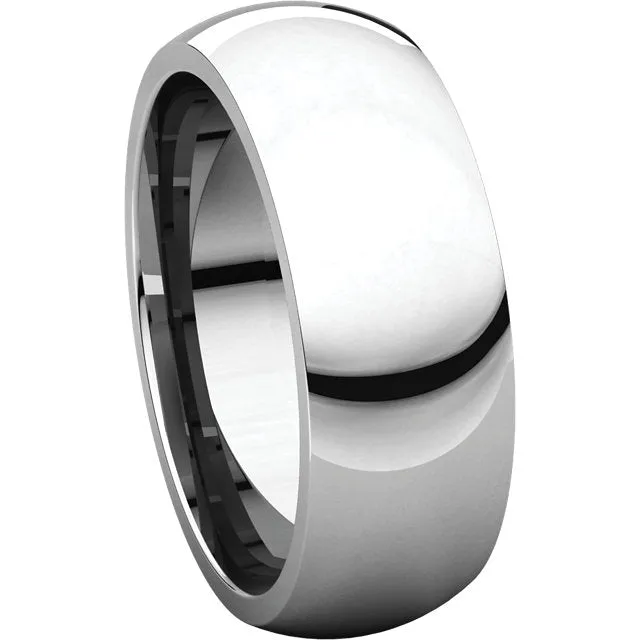 Platinum 7mm Comfort Fit Band, Size 7