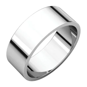 Platinum 7mm Flat Band, Size 10.5