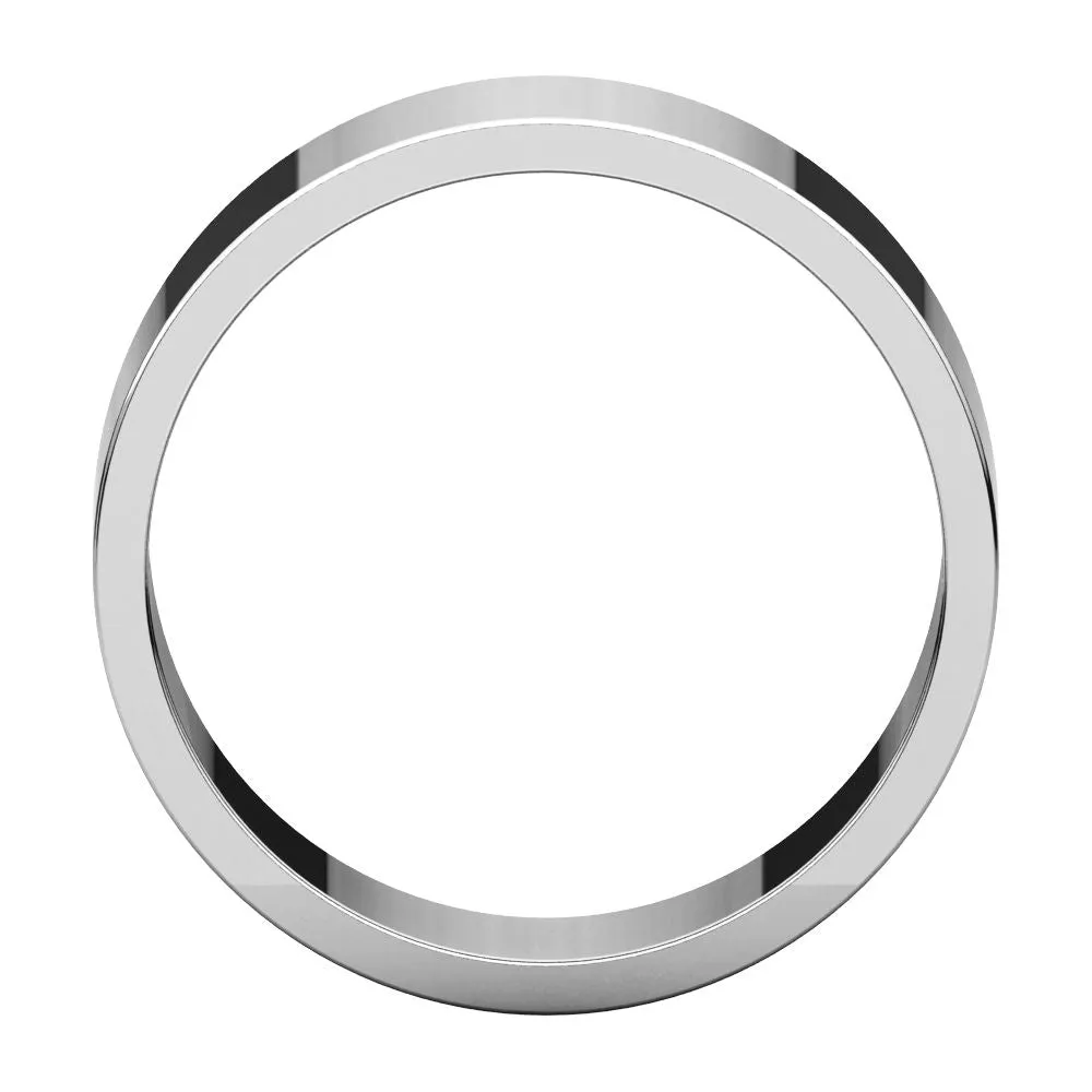 Platinum 7mm Flat Band, Size 10.5
