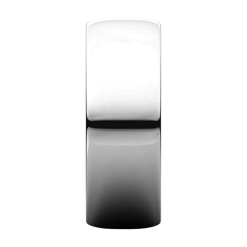 Platinum 7mm Half Round Light Band, Size 12