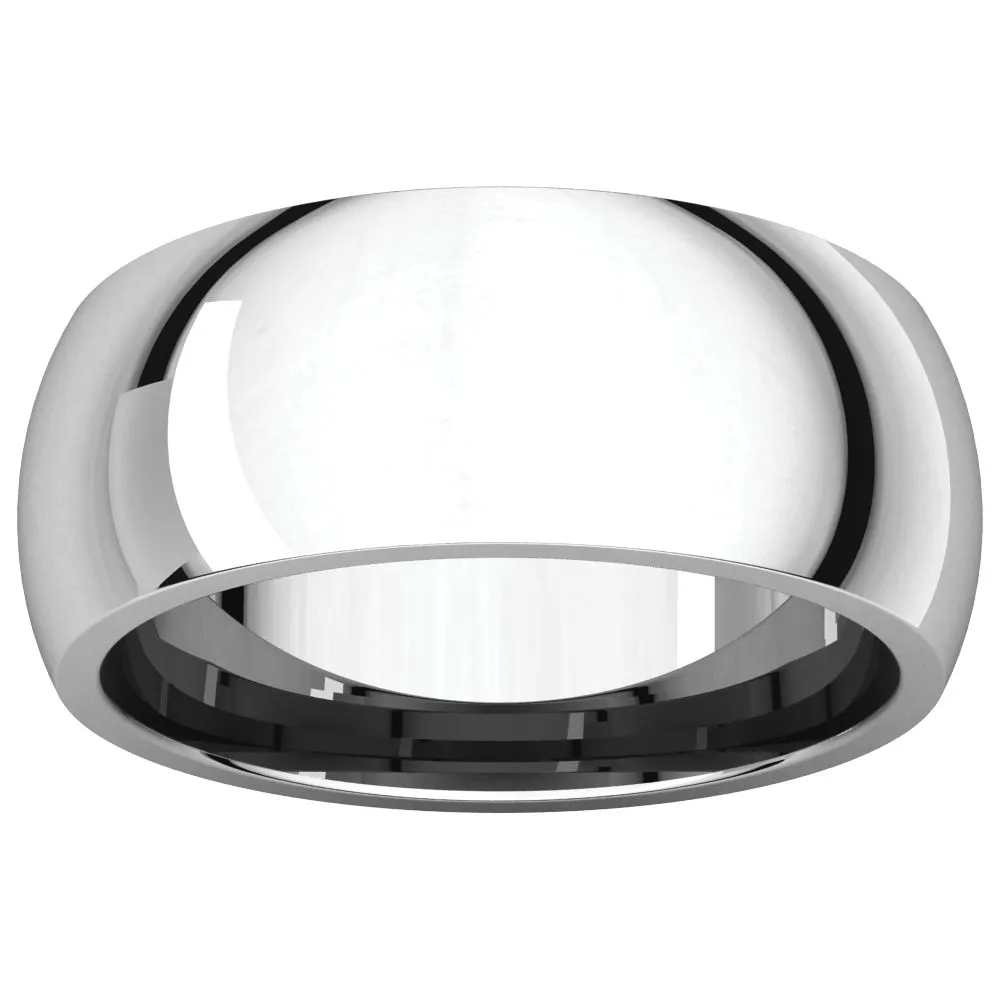 Platinum 8mm Comfort Fit Band, Size 11