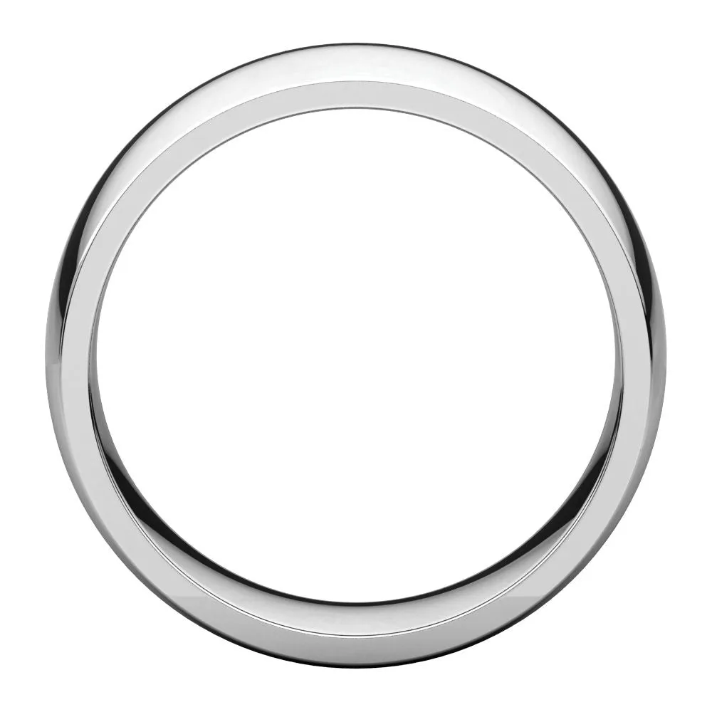 Platinum 8mm Light Comfort Fit Band, Size 5.5