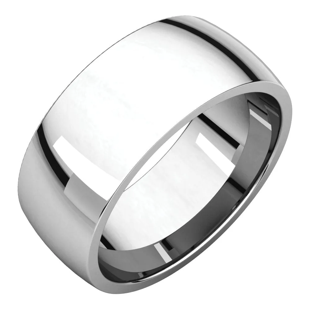 Platinum 8mm Light Comfort Fit Band, Size 5.5