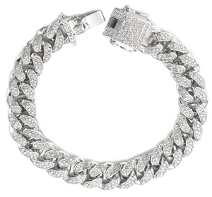 Platinum VVS Brilliance Cuban Bracelet