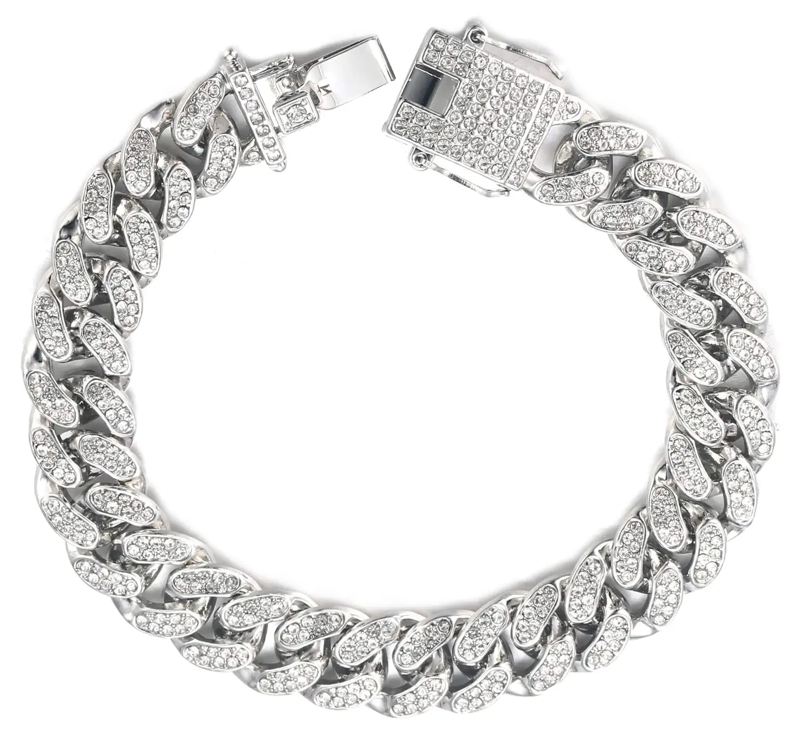 Platinum VVS Brilliance Cuban Bracelet