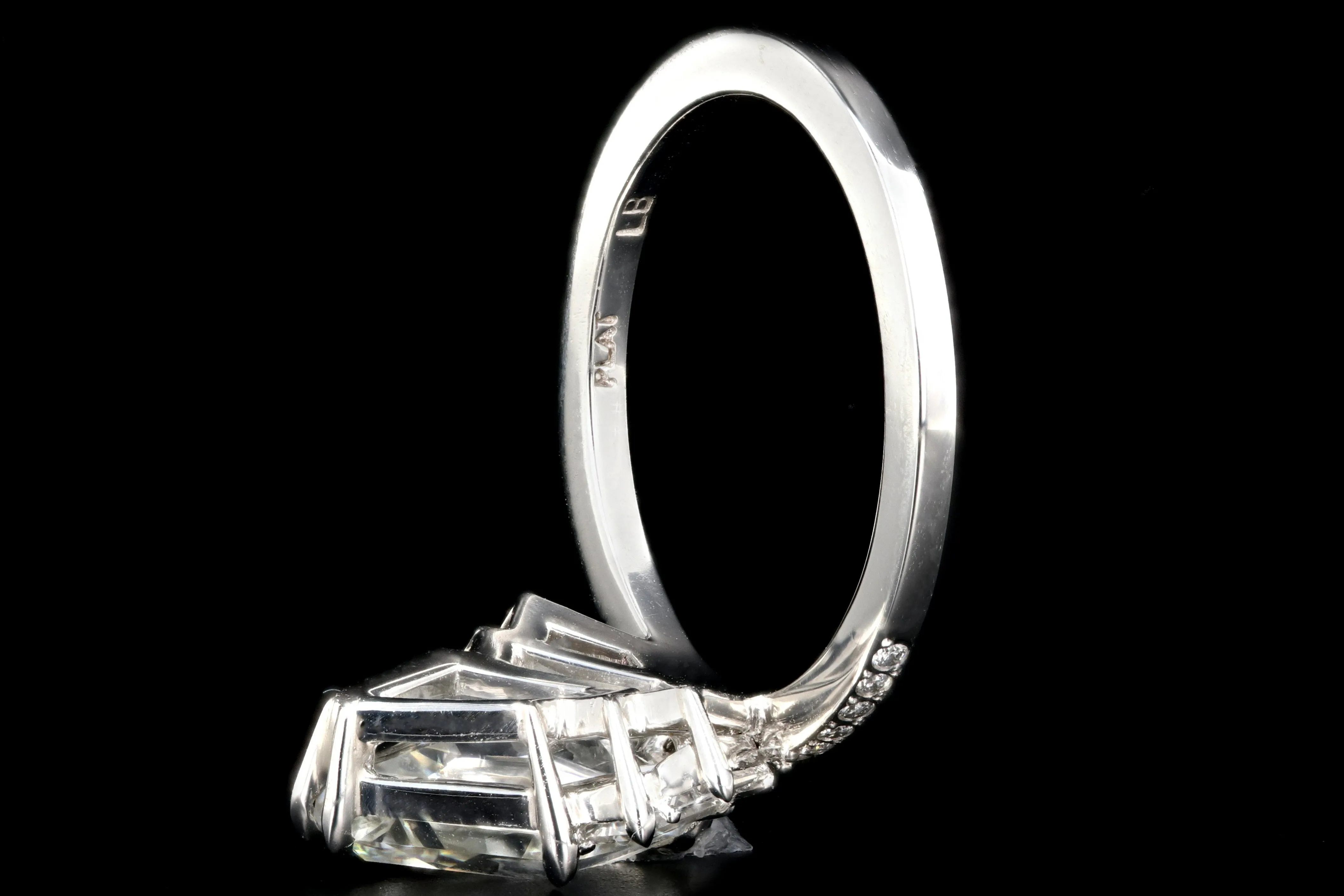 "The Gatsby" Platinum 2.49 Carat Kite/Lozenge Cut Diamond Engagement Ring