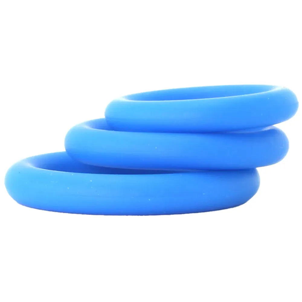 Ram Silicone Cock Rings #1 in Blue
