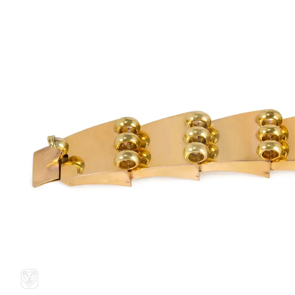 Retro ringed segment bracelet