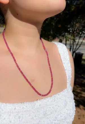 Ruby Necklace with Gold Accents