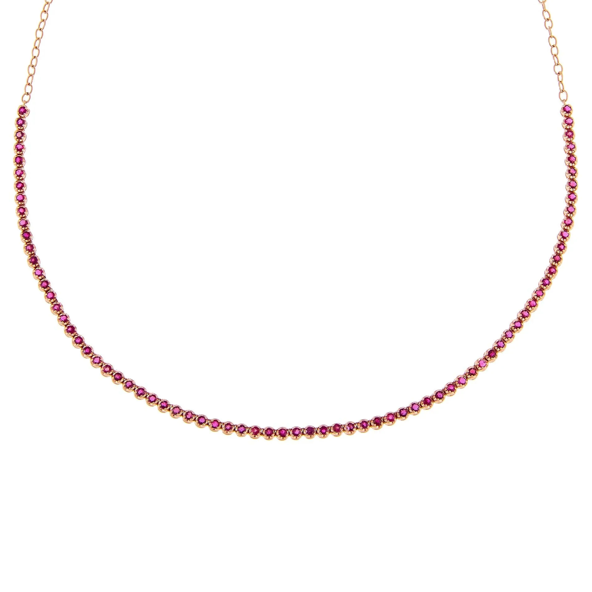 Ruby Tennis Choker 14K