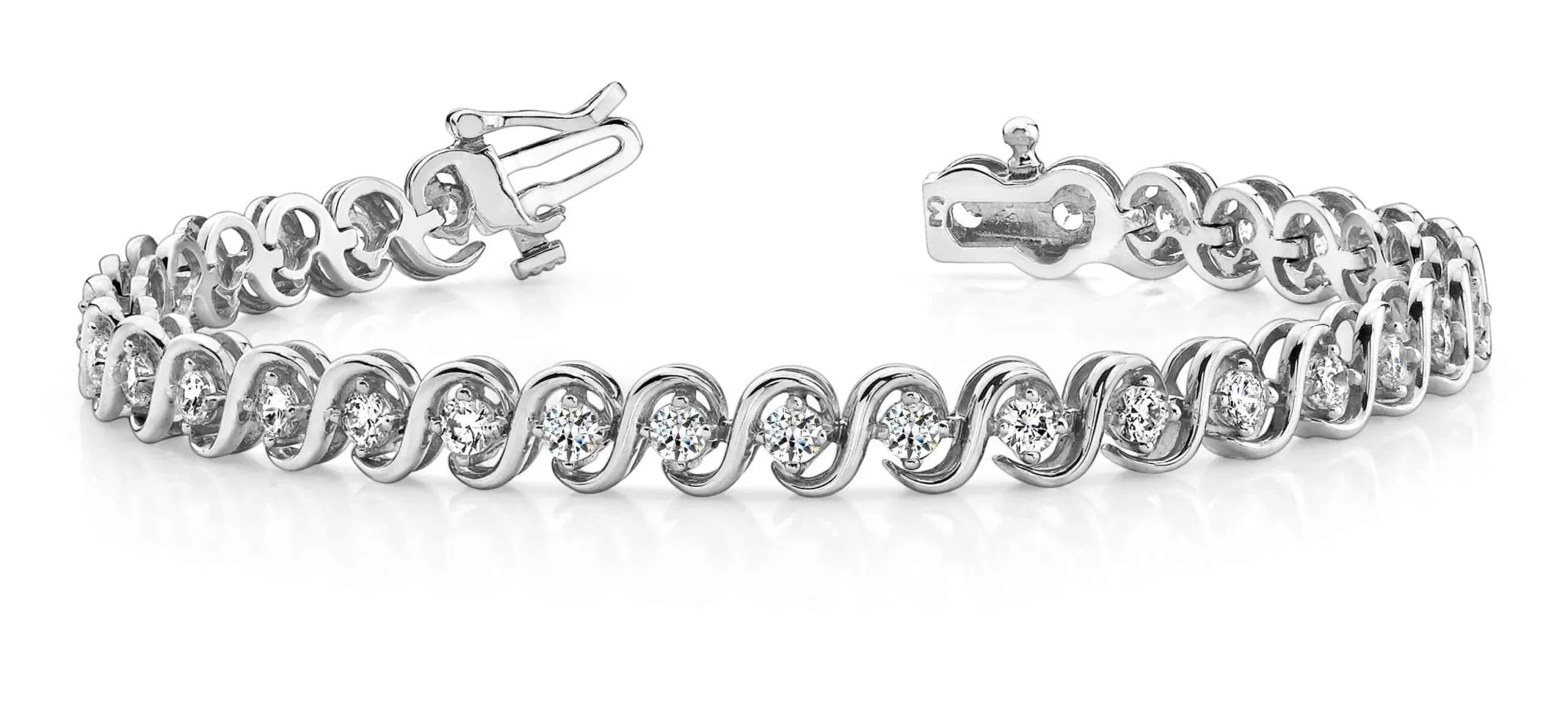 S Link Lab-Grown Diamond Bracelet with 1.08 ct.(finished) 1.9mm