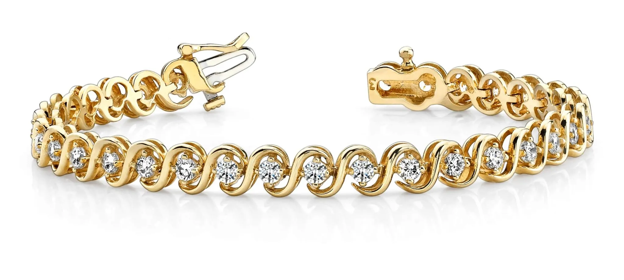S Link Lab-Grown Diamond Bracelet with 1.08 ct.(finished) 1.9mm